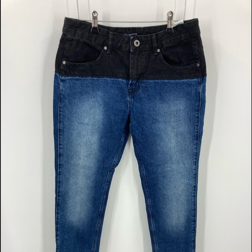 Denim Reserved Jeans Two Tone Jeans Sz 30/32